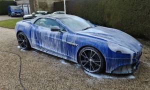 Phoenix Car Detailing Sussex - dark blue Aston Martin